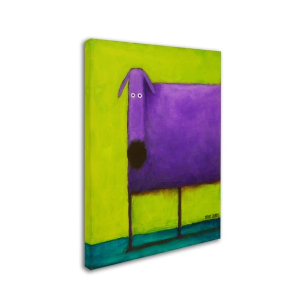 Daniel Patrick Kessler 'Purple Dog I' Canvas Art,35x47